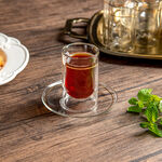Arabic Tea Cup Set 12Pc Gold image number 4