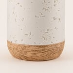 Homez White Polyresin Bathroom Tumbler, 7*7*11 Cm image number 3