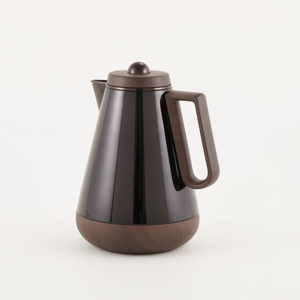"Dallaty stainless steel vacuum, flask matte black with wooden touch 1L image number 0