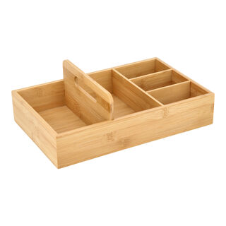 Alberto Bamboo Utensils Holder Box 
