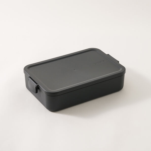 Brabantia large plastic luchbox 16.7*25.5*6.2cm dark gray image number 0