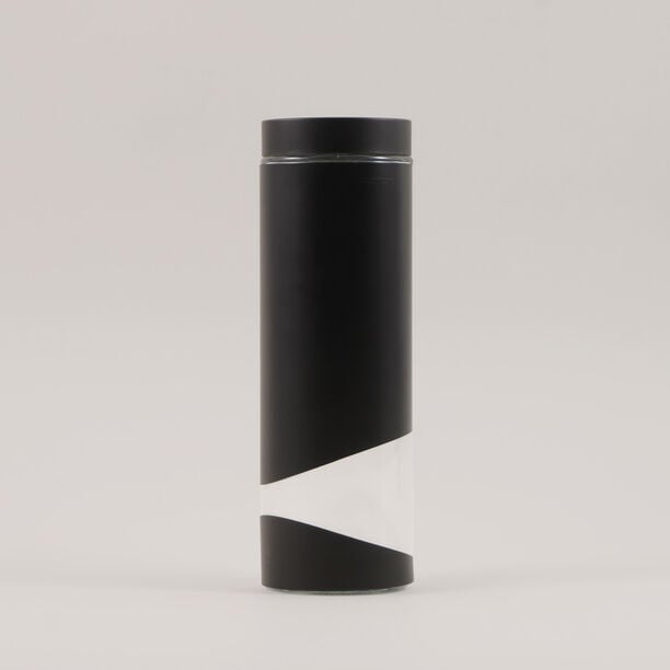 Alberto 4pcs glass canister set, black image number 1