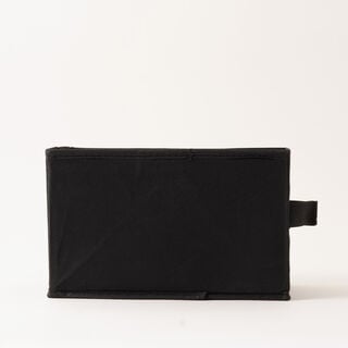 Homez Clothes Organizer Storage Box Polyester, Black 34*27*22Cm