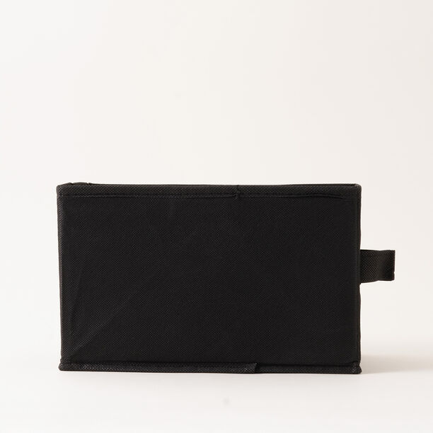 Homez Clothes Organizer Storage Box Polyester, Black 34*27*22Cm image number 2