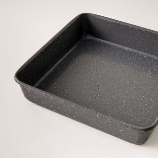 Alberto carbon steel square cake pan 5*24*24cm, grey