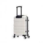 Travel Vision Abs Wheeled Suitcase, White, 24 Inch, 44*25.5*66.5 Cm image number 4
