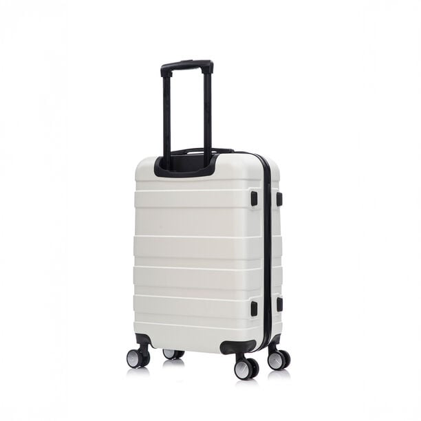 Travel Vision Abs Wheeled Suitcase, White, 24 Inch, 44*25.5*66.5 Cm image number 4
