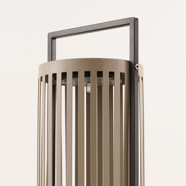 Homez metal solar lantern, grey 14.5*12.5*40cm image number 2