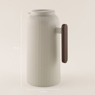 Dallaty White Plastic Thermos 1L