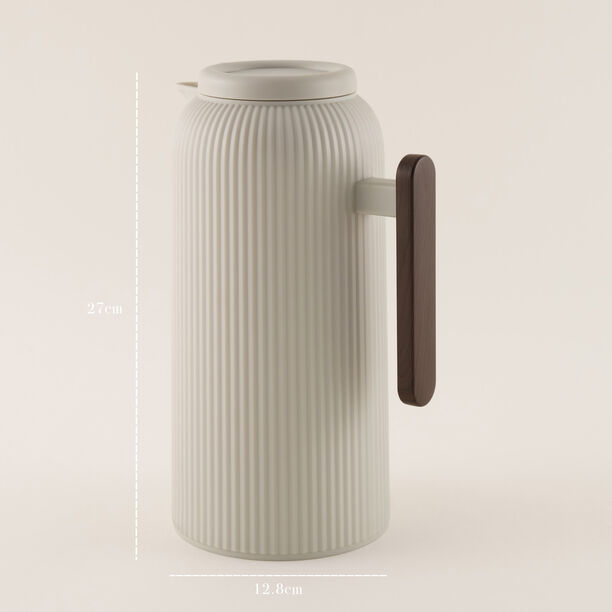 Dallaty White Plastic Thermos 1L image number 2