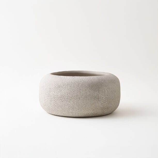 Homez clay pot bowl 25.5*25,5*12cm, grey image number 0