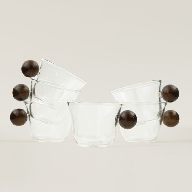Dallaty 6pcs coffee cup set with wooden handles image number 4
