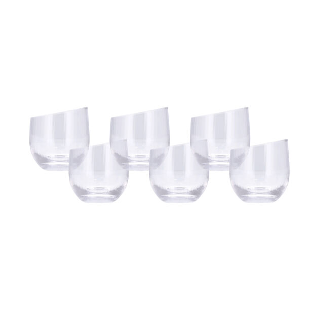 Set Of 4 Clear Ribbed Dof 300Ml image number 0