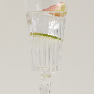 RCR transparent crystal glassware 6 pcs set with base