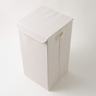 Homez polyester clothes organizer laundry box, beige 62*32*17