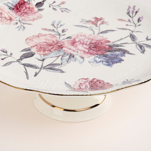 La Mesa beige porcelain 2 tiered cake stand image number 2