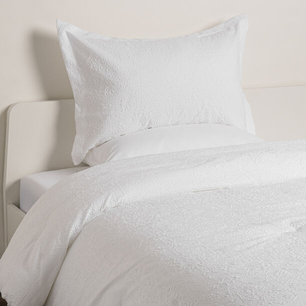 Cottage Microfiber Twin Comforter 4 Pcs Set, White, 220*160Cm image number 0