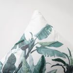 Boutique Blanche banana leaf embroidered cushion 50*50cm, green image number 3