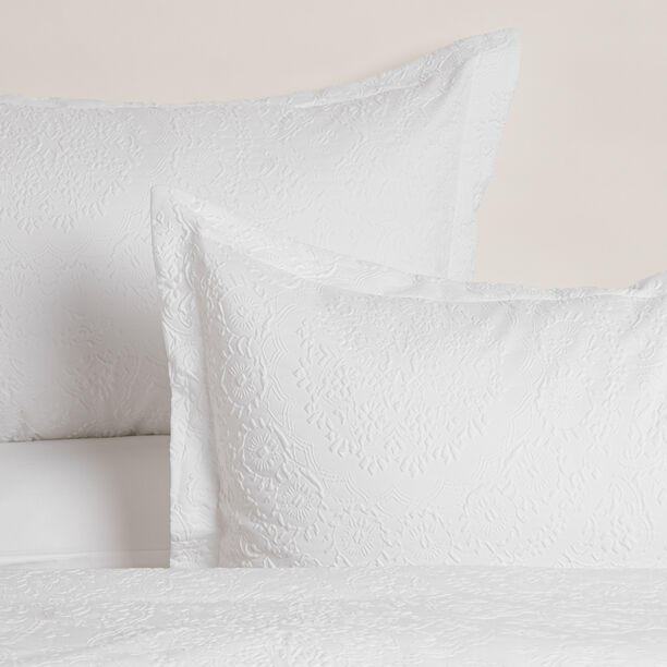 Cottage 6 Pcs Microfiber King Comforter Set, White, 230*250Cm image number 1