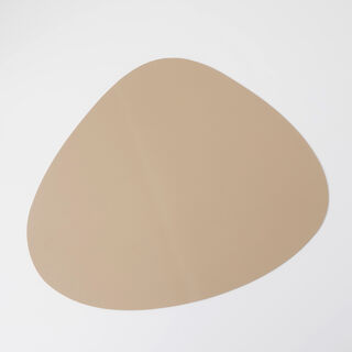 La Mesa 4pcs PVC oval placemat, light brown 44*37cm
