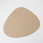 La Mesa 4pcs PVC oval placemat, light brown 44*37cm image number 0