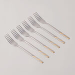 Pentola stainless steel dinner fork set 6pcs with mirror polish 3mm image number 0