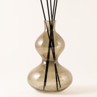 Homez Glass Fragrance Diffuser 500Ml With Sticks Coconut Teak Scent 1000Ml