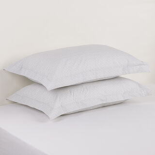 Cottage Cotton Percale 200Tc Pillowcase Set 2 Pcs, Grey 50*75Cm