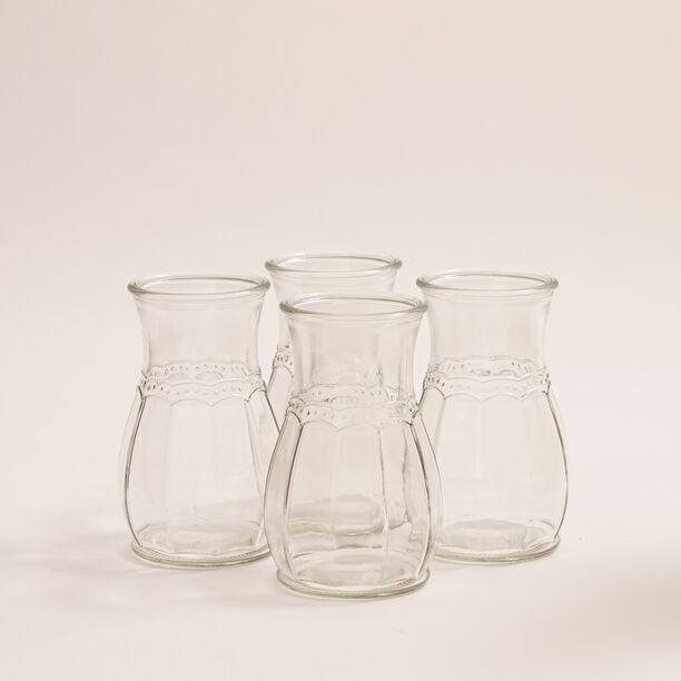 La Mesa 5 pcs glass juice tumblers with wicker base 550 ML image number 2
