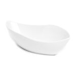 La Mesa Porcealin Oval Salad Bowl Super White 26.7 Cm image number 0