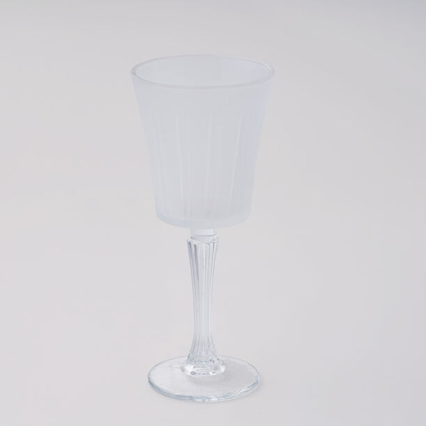 La Mesa Set Of 4 Frosted Stem Glass Clear 290Ml image number 1