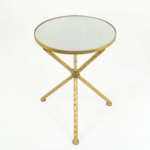 Metal Side Table Gold  image number 4