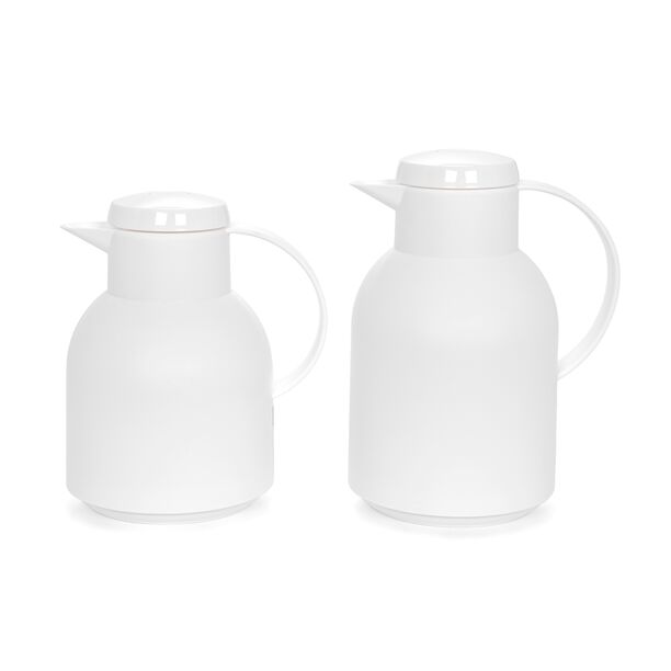 Dallety Plastic Vacuum Flask 2 Pieces Set White  image number 0