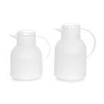 Dallety Plastic Vacuum Flask 2 Pieces Set White  image number 0