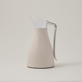 Steel Vacuum Flask Matt Silver And Pink 1.0L