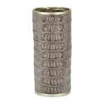Faux Croc Skin Texture Vase Grey 14.5*14.5*30 Cm image number 1