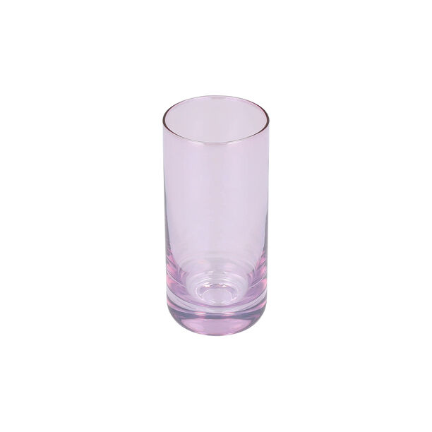 Set Of 4 Clear Tumbler With Pink image number 3