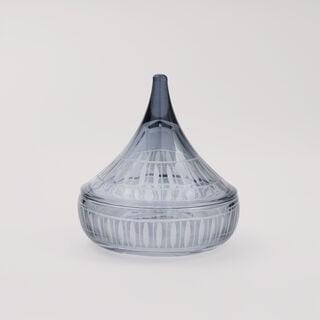 دلتي وعاء تمر زجاج 15 مل، رمادي