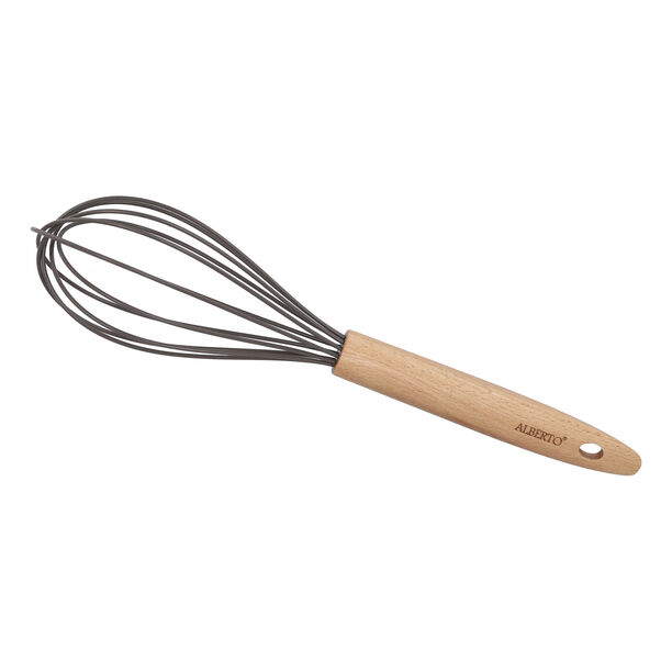 Alberto Silicone Whisk With Wooden Hand Assorted Colors image number 0