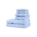 Egyptian Cotton TowleTowel 6 Pieces Set Light Blue image number 2