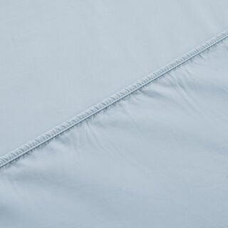 Boutique Blanche Fitted Sheet 100% Cotton 200Tc Percale King, Soft Blue 180*200 Cm