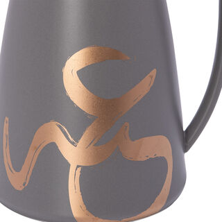 Dallety Porclain Vacuum Flask Gold Figure Grey 1L