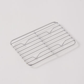 Alberto ceramic tray with metal grid 700ml 22*13.5*4.5cm, brown