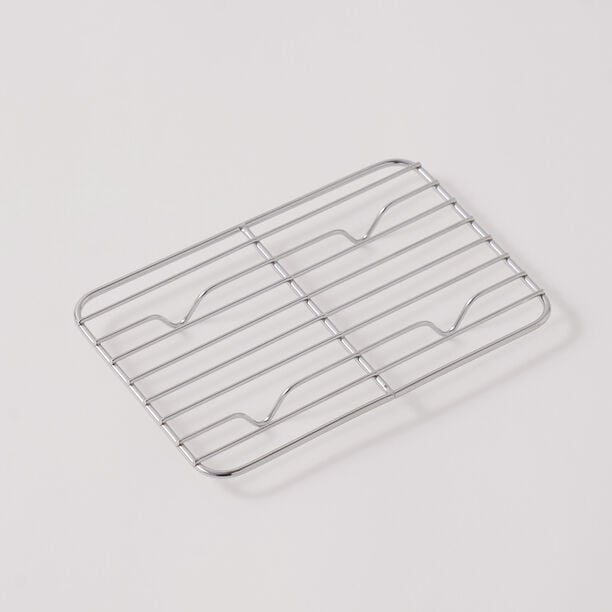 Alberto ceramic tray with metal grid 700ml 22*13.5*4.5cm, brown image number 3
