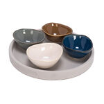 4 Pcs Serving Bowl On Cement 24 Cm image number 0