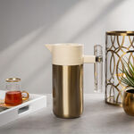 Steel Vacuum Flask 1.2L Arab Graph Matt Gold image number 3