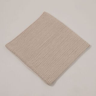 Boutique Blanche cotton square cushion cover 45*45cm, white