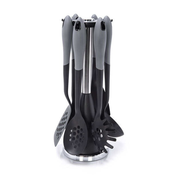 Alberto 6 piece cooking utensil set black and grey color image number 1