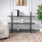 3 tiered black console table 118*32*90 cm image number 0
