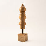 Brown wood Ramadan decoration 10*10*51 cm image number 0